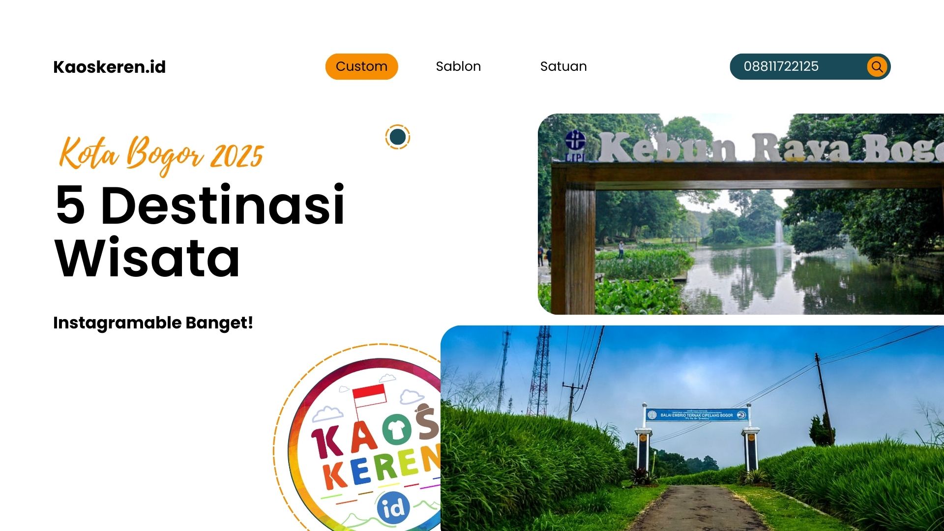 5 Destinasi Wisata di Kota Bogor yang Instagramable Terupdate 2024